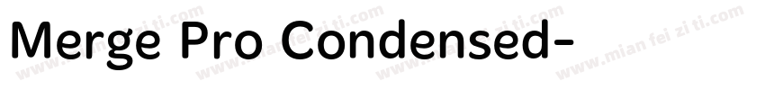 Merge Pro Condensed字体转换
